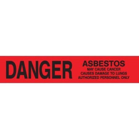 NATIONAL MARKER CO Printed Barricade Tape - Danger Asbestos Hazard PT30